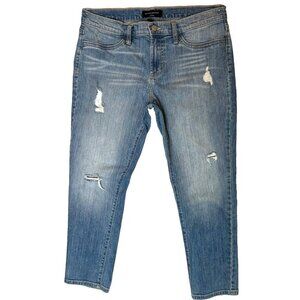 Banana Republic - Women's 12/31W Jean Leggings Light Wash Distressed Cropped